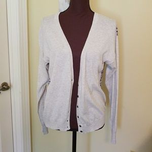 Gap cardigan with printed floral back.